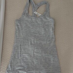 Lululemon Athletica Light Gray Racerback Tank Top